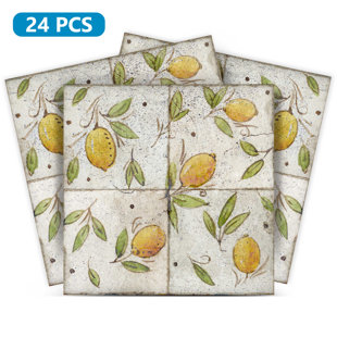 MI ALMA Vinyl Peel and Stick Mosaic Tile (Set of 24)