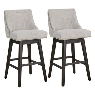 LARK MANOR™ Arvelle Swivel Counter & Bar Stool (Set of 2)