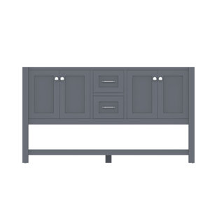 ALYA BATH Wilmington 59' Double Bathroom Vanity Base only