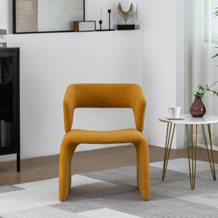 LATITUDE RUN® Kenidee Modern Sherpa Accent Chair, Teddy Upholstered Arm Single Sofa, Cozy Fluffy Reading Chair for Living Room, Bedrooms, Corner