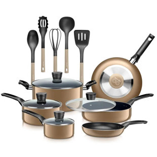 CG INTERNATIONAL TRADING 15 - Piece Non-Stick Aluminum Cookware Set