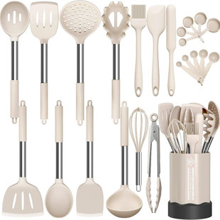 SC0GO Cooking Utensil Set with Utensil Crock