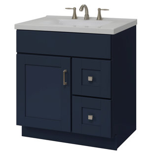 SUNNYWOOD Blue Topaz 30 Single Bathroom Vanity Base Only in Blue
