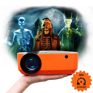 AAXA TECHNOLOGIES AAXA HP3 Halloween Projector (2023 Upgraded) for Haunted Windows, Auto-Start, Holographic