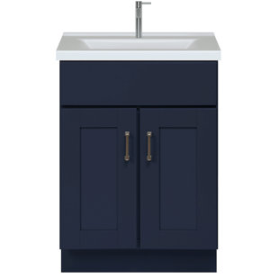 SUNNYWOOD Blue Topaz 24 Single Bathroom Vanity Base Only in Blue