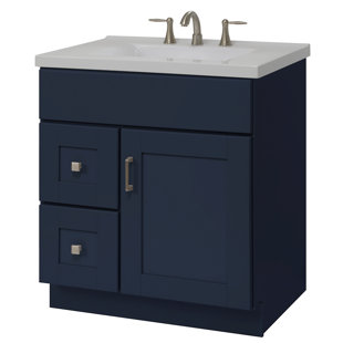 SUNNYWOOD Blue Topaz 30 Single Bathroom Vanity Base Only in Blue