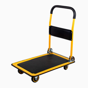 INDUSLYFE 660 lb. Capacity Truck Hand Flatbed Cart Platform Dolly