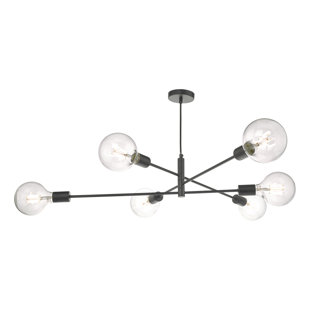 GEORGE OLIVER Klos 6-Light Sputnik Chandelier