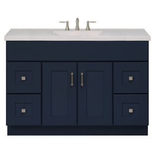 SUNNYWOOD Blue Topaz 48 Single Bathroom Vanity Base Only in Blue