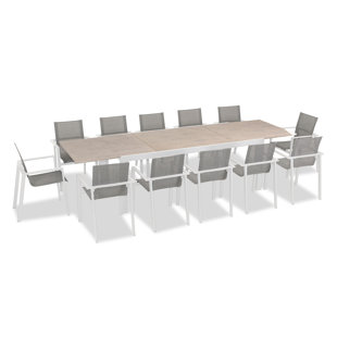 HARMONIA LIVING Lift 12 - Person Rectangular Outdoor Dining Set