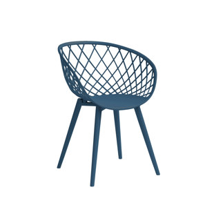 GEORGE OLIVER Masam Mini Kids Chair for Indoors or Outdoors with Easy To Clean Surface and Steel Leg Frame (Set of 2)