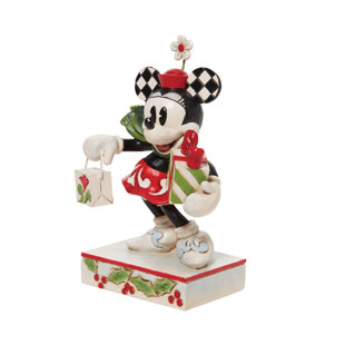 Disney Traditions Jim Shore Minnie Bag and Gift Figurine 5.3in H