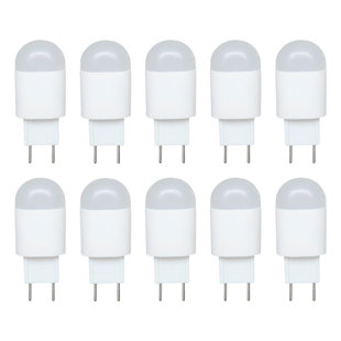 CANDEX LIGHTING 25 Watt Equivalent A19 GY8.6/Bi-pin 3000K LED Bulb (Set of 10)