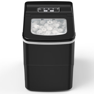 R.W.FLAME 26 Lb. lb. Daily Production Bullet Ice Countertop Ice Maker,9 Bullet Ice Cubes Ready in 8 Mins