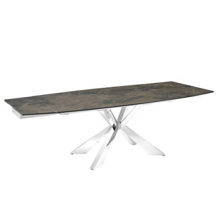 CASABIANCA FURNITURE Extendable Marble Dining Table