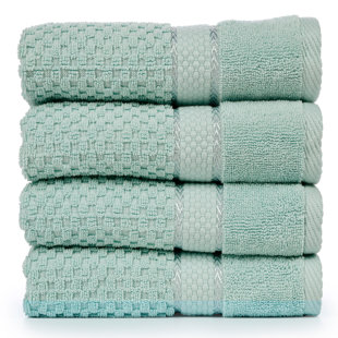 AMPLE DECOR Mulaayam 4 Piece 100% Cotton Bath Towel Set (Set of 4)