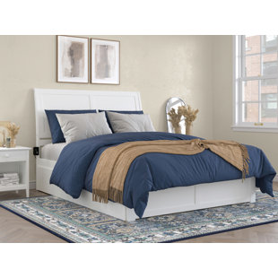 AFI FURNISHINGS Portland Solid Wood Sleigh Storage Bed