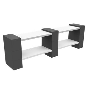 VERSARE EverBlock 2 Level Double Shelving Kit - Low Version