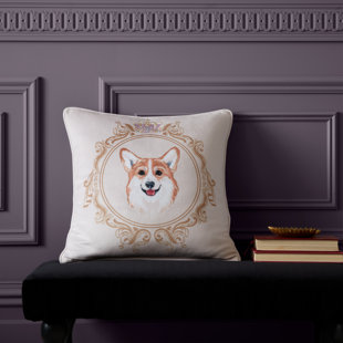 Bridgerton By Catherine Lansfield Mr Newton Corgi Soft Touch 45x45cm Cushion