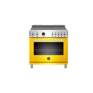 Bertazzoni 36" 5.7 Cubic Feet Electric Freestanding Range with Induction Cooktop