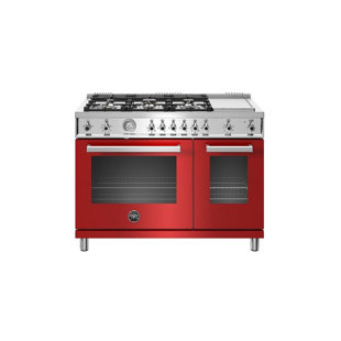 BERTAZZONI Professional Series 48" 4.7 cu ft. Freestanding Gas with Griddle