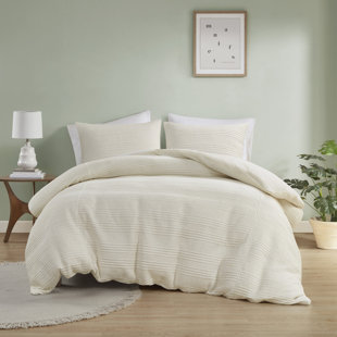 URBAN HABITAT Wyatt 3 Piece Knitted Jersey Duvet Cover Set