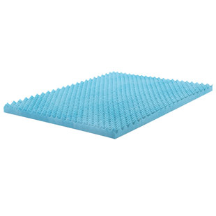 WHITE NOISE 2'' Gel Memory Foam Mattress Topper