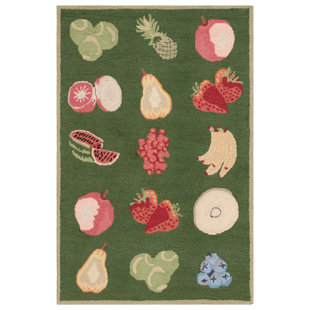 GRACIE OAKS Demitro Hand Hooked Wool Rug