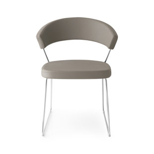 CONNUBIA New York Upholstered Armless Chair with Sled Base