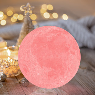 FANGFLOWER Moon Lamp 16 Colors Night Light