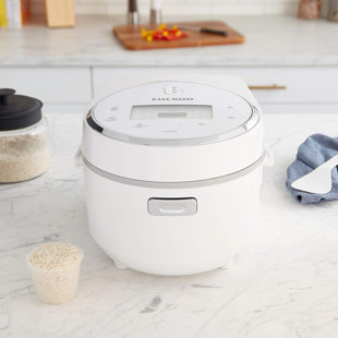 CUCKOO ELECTRONICS CUCKOO 8-Cup (Uncooked) 16-Cups Cooked Micom Rice Cooker | 9 Menu Options: White Rice, Cake, Soup & More, Nonstick Inner Pot, Designed in Korea | White CR-0810F