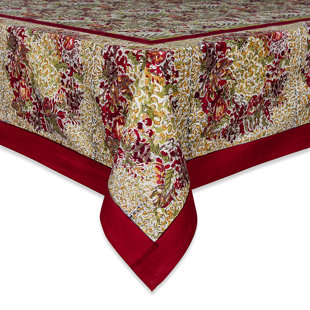 COULEUR NATURE Garden Wreath Tablecloth