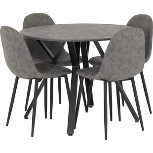 MERCURY ROW Alayna 4 - Person Dining Set