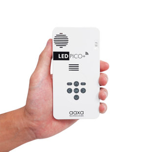 AAXA TECHNOLOGIES AAXA LED Pico+ Mini Projector with 2 Hour Battery, Wireless Mirroring, Onboard Media Player