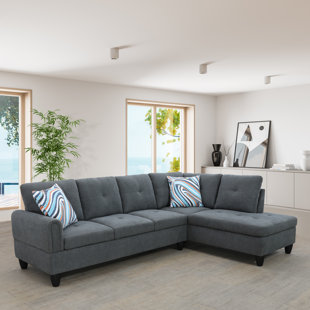 EBERN DESIGNS Almarie 97" 2 - Piece Upholstered Sectional