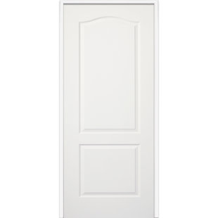VERONA HOME DESIGN Princeton 80'' Solid + Manufactured Wood Paneled Prehung Door
