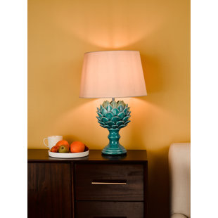 HERITAGE HUES Violetta Table Lamp Blue Ceramic Base Only