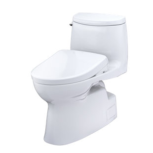 TOTO Carlyle® II 1.28 GPF Auto Flush Elongated Floor Mounted One-Piece Toilet (Seat Included)