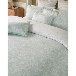 SAMANTHA FAIERS HOME Ophella Duck Egg Duvet Cover Set Superking