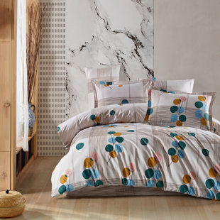 ADAMIMPEX Jardon 3 pieces 100% Cotton Duvet Cover Set (Set of 3)