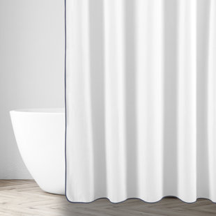 HOME TREASURES LINENS Bodrum Cotton Shower Curtain