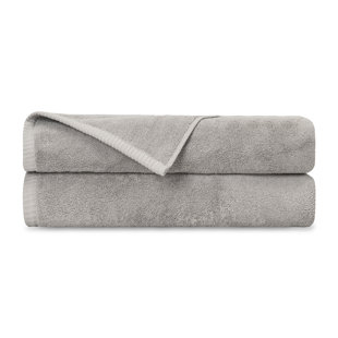 HOME TREASURES LINENS Riviera Terrycloth Bath Towels (Set of 2)