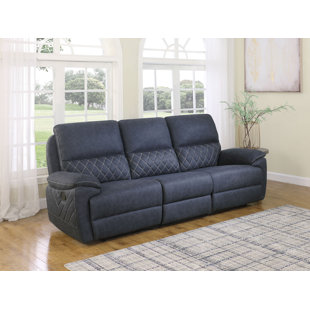 COASTER Variel 100'' Vegan Leather Reclining Sofa