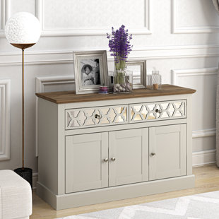MARLOW HOME CO. Sufly 112.7cm Wide 3 Door 2 Drawer Sideboard