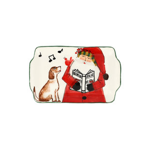 VIETRI Old St. Nick 2023 Limited Edition Rectangular Plate