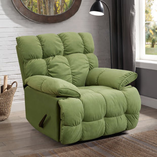 FOSHAN ZHI BAI HOME CO.,LTD Boutwell 43.50” Swivel Base, Nestles a Comfy Seat, Fabric Recliner Chair