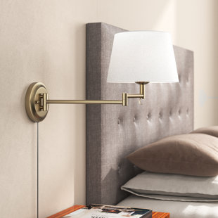 BEACHCREST HOME™ Arguelles Steel Swing Arm Sconce