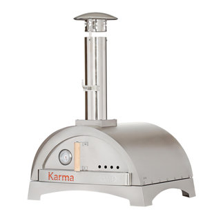 WPPO LLC Karma 25" Stainless Steel Freestanding Wood-Fired Pizza Oven