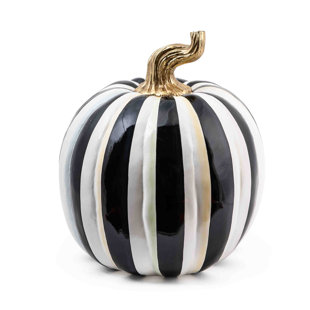 MACKENZIE-CHILDS Courtly Stripe Glossy Large Pumpkin