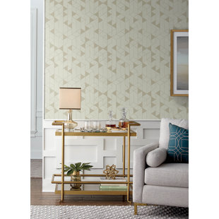 SCOTT LIVING HOME Fairbank Linen Geometric Wallpaper